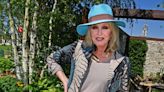 Dame Joanna Lumley looks chic in a patterned jacket at the Chelsea Flower Show