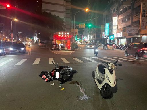 麥當勞外送員撞車餐點掉滿地 被撞男想快閃！原來車上藏這東西｜壹蘋新聞網