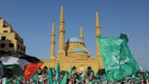 Protesters rally in Beirut in solidarity with Gaza Palestinians