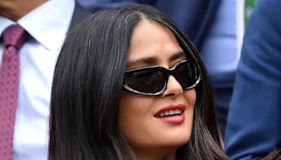 Sophie Winkleman and Salma Hayek lead celebrity arrivals on Day 7 of Wimbledon