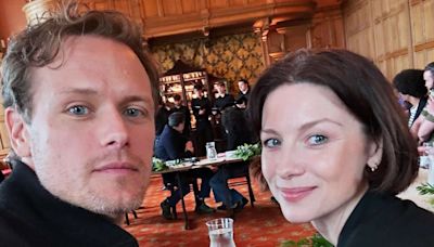 Caitriona Balfe and Sam Heughan share photos from final 'Outlander' table read