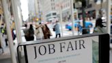 US weekly jobless claims fall; business spending on equipment easing