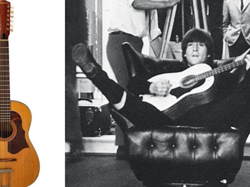 John Lennon’s lost Beatles guitar found in attic after 50 years goes on auction