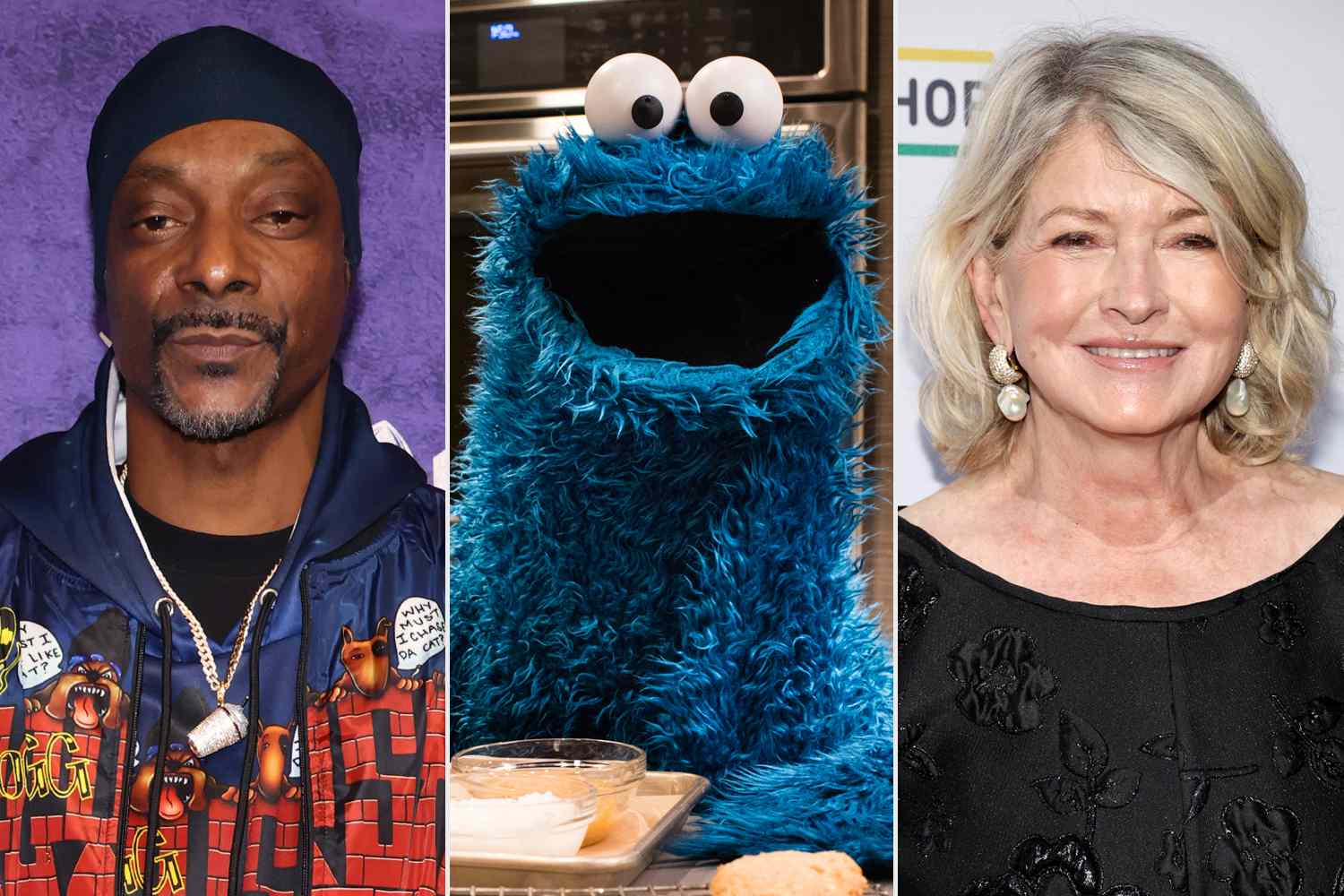 Snoop Dogg and Cookie Monster Surprise Martha Stewart with Special Cake for Her 83rd Birthday at Paris Olympics