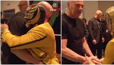 WWE legend Rey Mysterio showed Dana White the greatest respect backstage at UFC 306