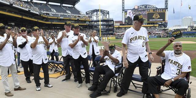 'Once a Buc, always a Buc': Pirates turn back time to honor 1979 World Series champions
