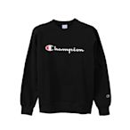 Champion Basic 草寫Logo內刷毛大學Tee 黑色