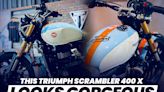 This Triumph Scrambler 400 X With Gulf Inspired Liveries Looks Gorgeous, Check Price, Design And Other Details - ZigWheels