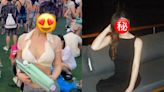 「TVB最強身材」去音樂節揸水槍放電 超低胸露腰裝大曬豐滿身材