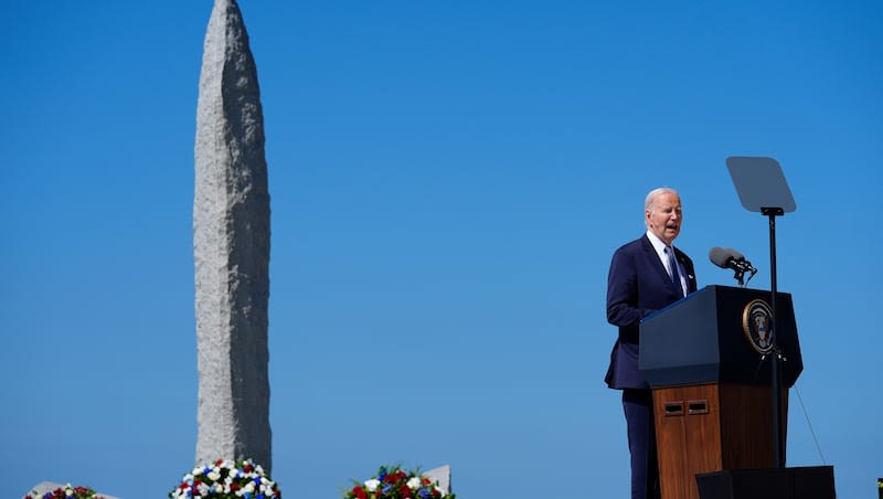 Biden invokes legacy of D-Day in Pointe du Hoc speech