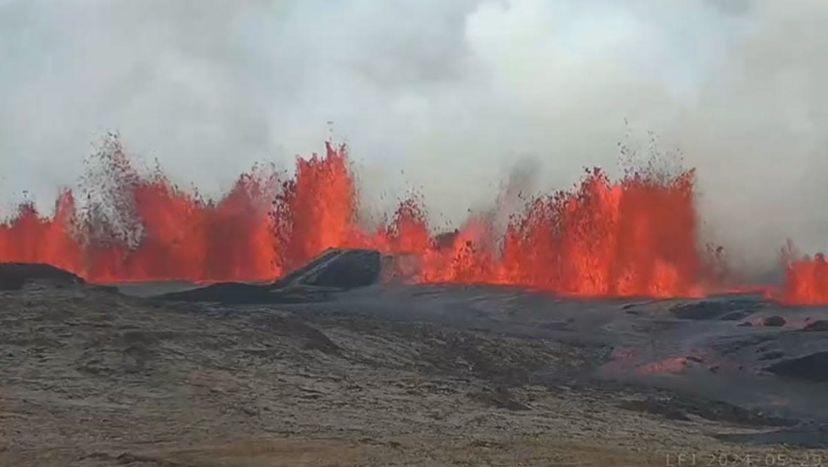 Watch: Iceland volcano erupts for fifth time in five months as state of emergency declared