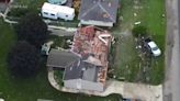 Drone video: EF-2 tornado destroys buildings, overturns cars in Frazeysburg, Ohio
