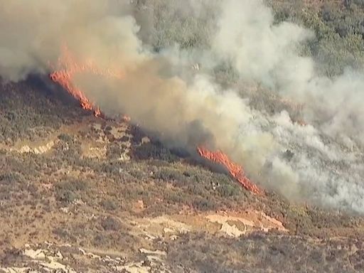 Brush fire burns 12 acres in rural east San Diego County mountains