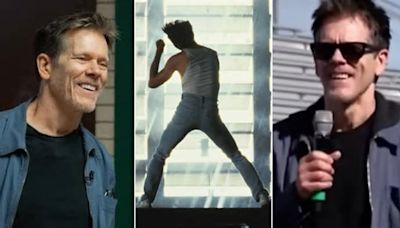 Kevin Bacon revisits Footloose high school for film's 40th anniversary