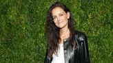 Katie Holmes Does Rock ’n’ Roll Glam in a Chanel Leather Jacket and Silky Pants