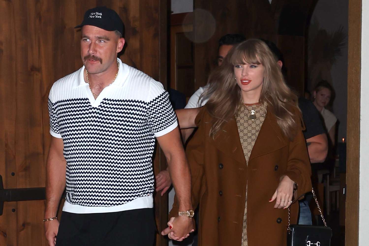 Taylor Swift Steps Out in Chic Gucci Mini Dress for Date Night with Travis Kelce in New York City