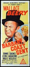 BARBARY COAST GENT Original Daybill Movie Poster Wallace Beery Binnie ...