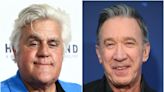 Jay Leno is 'handsome' and 'happy' after suffering burns in car fire, Tim Allen says