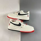 Nike Air Force 1'07 Low 黑紅 芝加哥公牛城市 經典 滑板鞋 情侶鞋