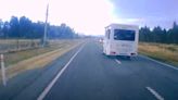 Dashcam shows campervan overtaking near miss on notorious NZ highway