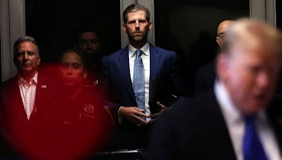 After parade of support, one Trump family member was at verdict