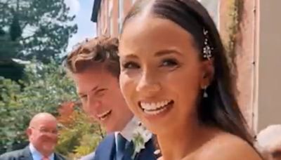 Noughties boyband star marries Team GB fiancée in stunning wedding