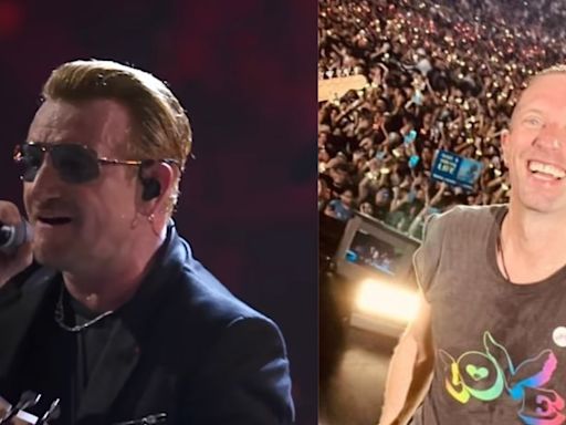 Bono, do U2, diz que Coldplay não é uma banda de rock: ‘Espero que isso seja óbvio’