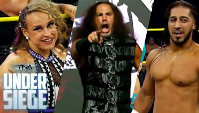 Matt Hardy And Speedball Mountain Come Up Short, Mustafa Ali Retains, More | TNA Under Siege Fight Size