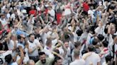 England fans drink in Euros final with pub spending spree