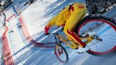 Mountain Biker Rides The World's Most Challenging Ski Race Course