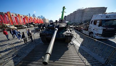 Kremlin parades Western equipment captured from Ukrainian army at Moscow exhibition