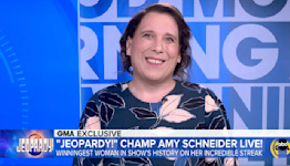 Jeopardy champ Amy Schneider says she's 'intimidated' by facing Matt Amodio in Tournament of Champions