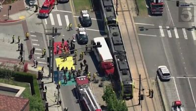 More than 50 injured after train collides with bus in downtown Los Angeles: officials