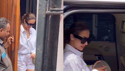 Malaika Arora Looks Chic In White Shorts And Shirt, Gets Papped In The City; Watch Video - News18