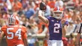 Clemson football quarterback Cade Klubnik intercepted twice early in spring game