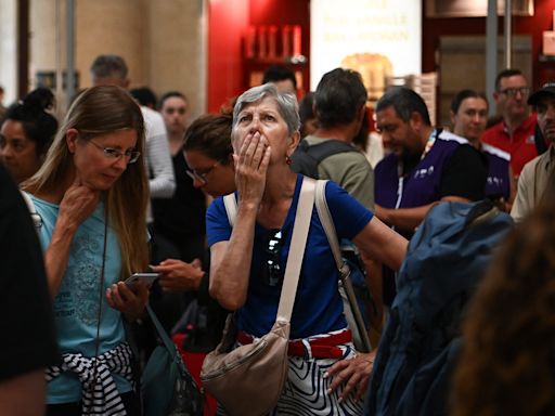 Olympic athletes get stuck after sabotage shuts down French trains