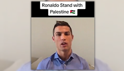 Cristiano Ronaldo Told Gazan Children 'The World is With You'?