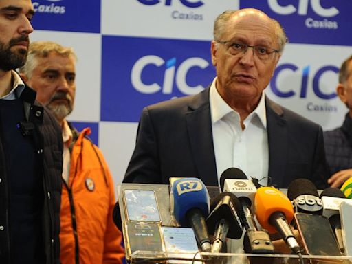 Alckmin promete, em Caxias, criação de linha de crédito para grandes empresas afetadas pela chuva | Pioneiro