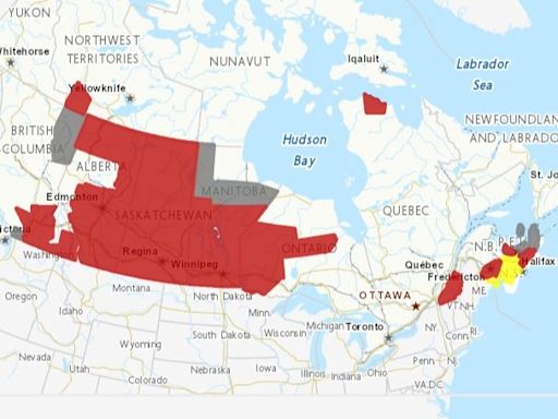 Much of Canada under weather advisories due to high heat, heavy rain, smoky skies