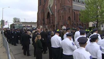 Hundreds gather for fallen Billerica police sergeant’s procession, funeral - Boston News, Weather, Sports | WHDH 7News