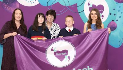 Wicklow students’ grá for Gaeilge recognised with honorary flag