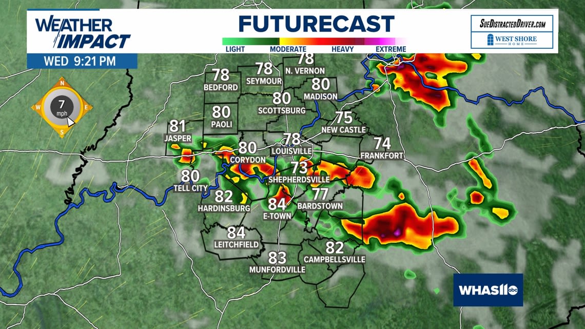 LIVE RADAR | Tracking severe thunderstorms in Louisville and southern Indiana