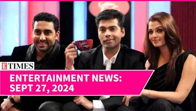 Entertainment Headlines, September 27, 2024: How KJo Played Cupid For Aish-Abhishek, Squid Game Season 2 Secrets & More