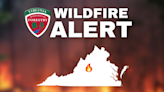 Virginia Department of Forestry working to contain a wildfire in Rockbridge Co.