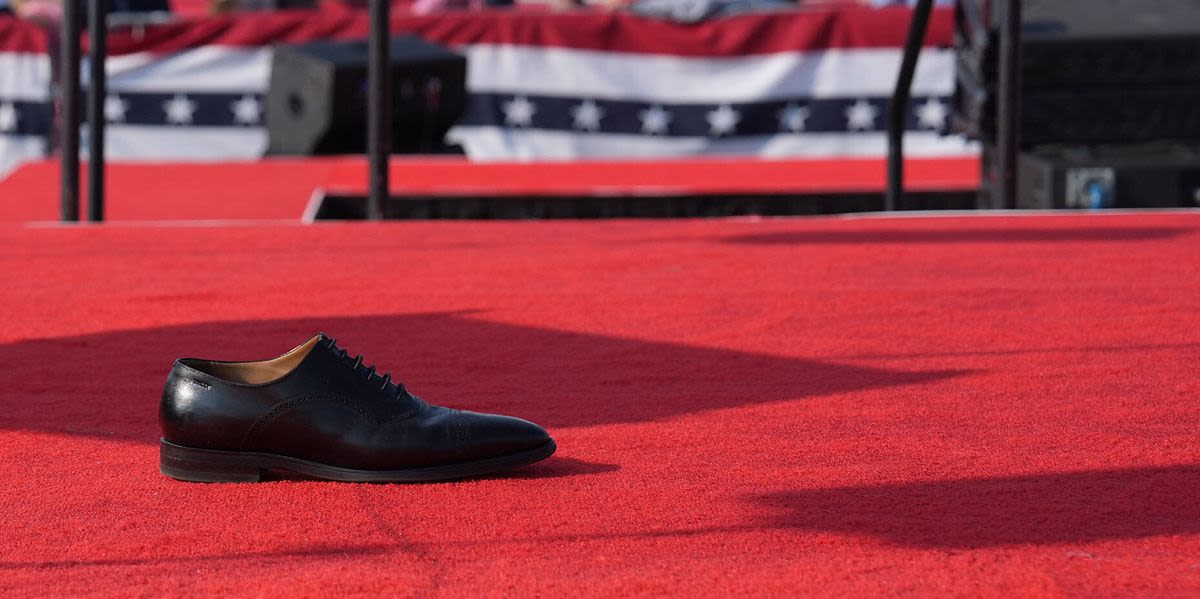 New Video Shows What Happened To Donald Trump's Shoes During Assassination Attempt