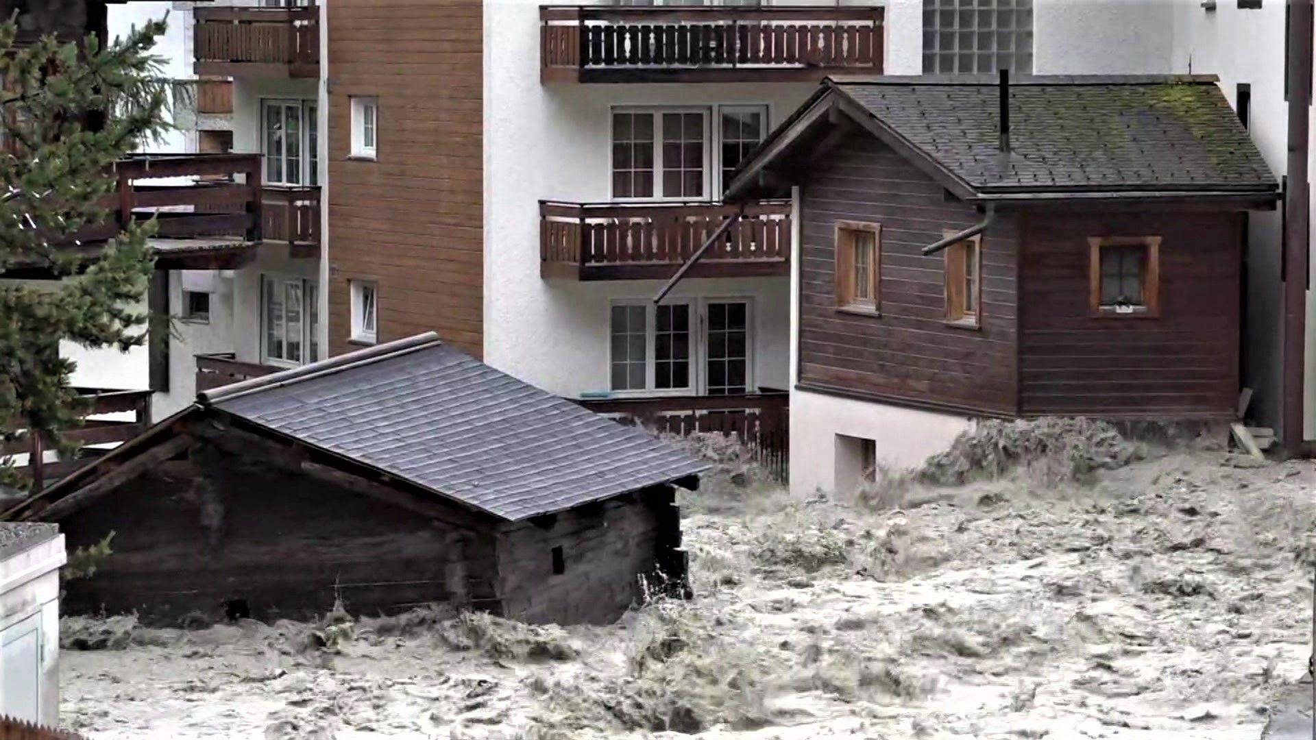 Three missing in Swiss floods as Alpine resort Zermatt cut off