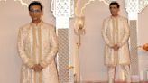 Karan Johar sports Abu Jani Sandeep Khosla ivory sherwani for Anant Ambani-Radhika Merchant’s wedding; CHECKOUT complete look