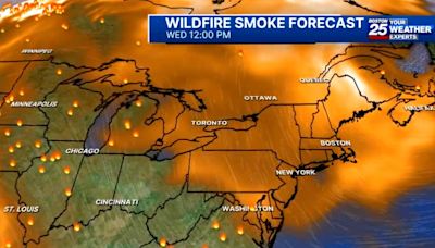 Smoke from raging Canadian wildfires blowing into Massachusetts, could linger for several days