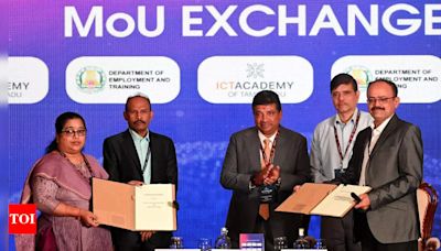 ICT Academy to skill 70,000 students in tech sector, signs MoUs with corporates and govt agencies | Chennai News - Times of India