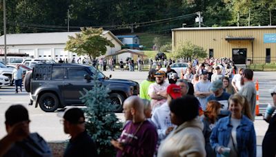 Hundreds line up early as Cherokee marijuana dispensary superstore opens to all adults